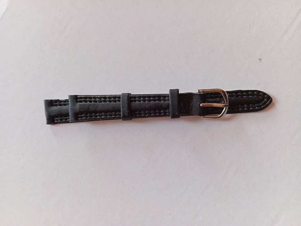 Pasek do zegarka Avissa, czarny, szerokość 12 mm