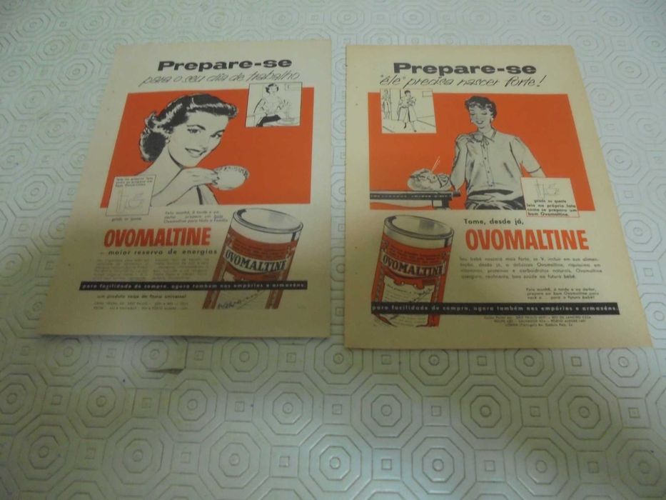 Ovomaltine publicidades antigas dos anos 60