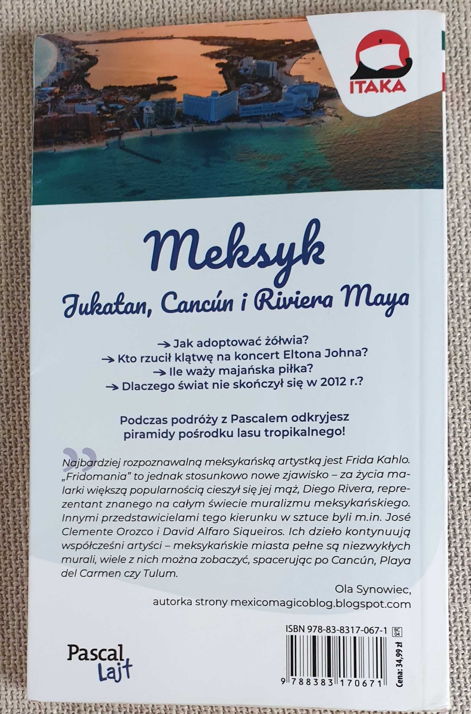 książka Meksyk Jukatan, Cancun i Rivera Maja ITAKA Synowiec, Klemczak