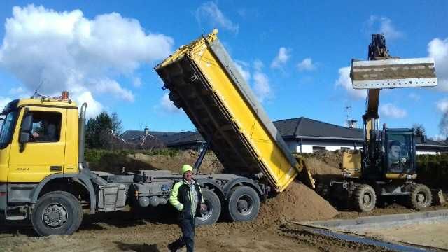 Usługi Transportowe i Prace ziemne wykopy koparka wywrotka