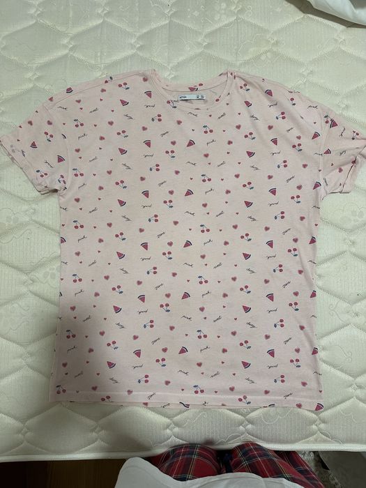 T-shirt rosa feminina do Lefties