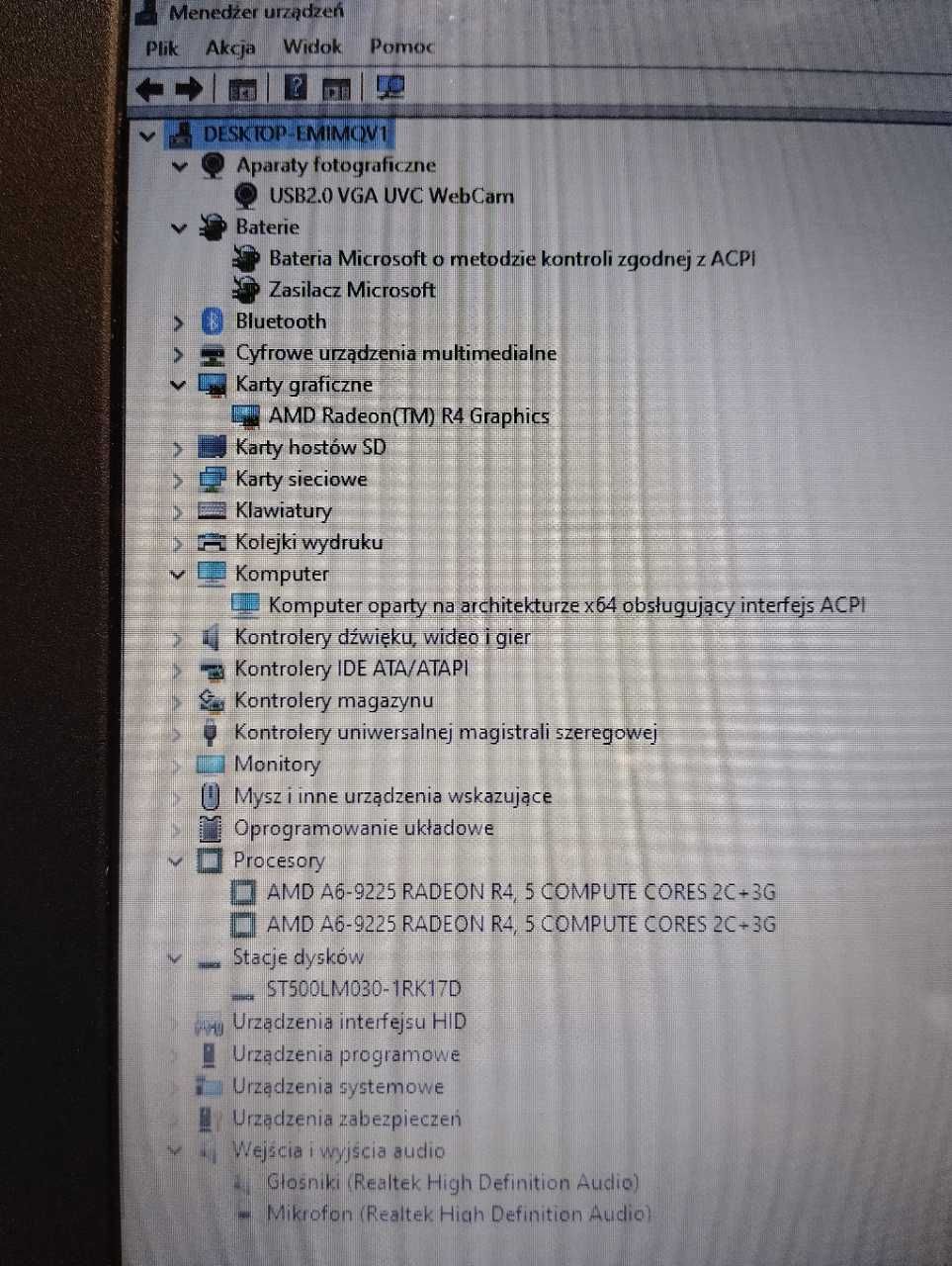 Laptop Notebook Asus X441BA 14" HD AMD A6 8GB DDR4 RAM, 500GB HDD