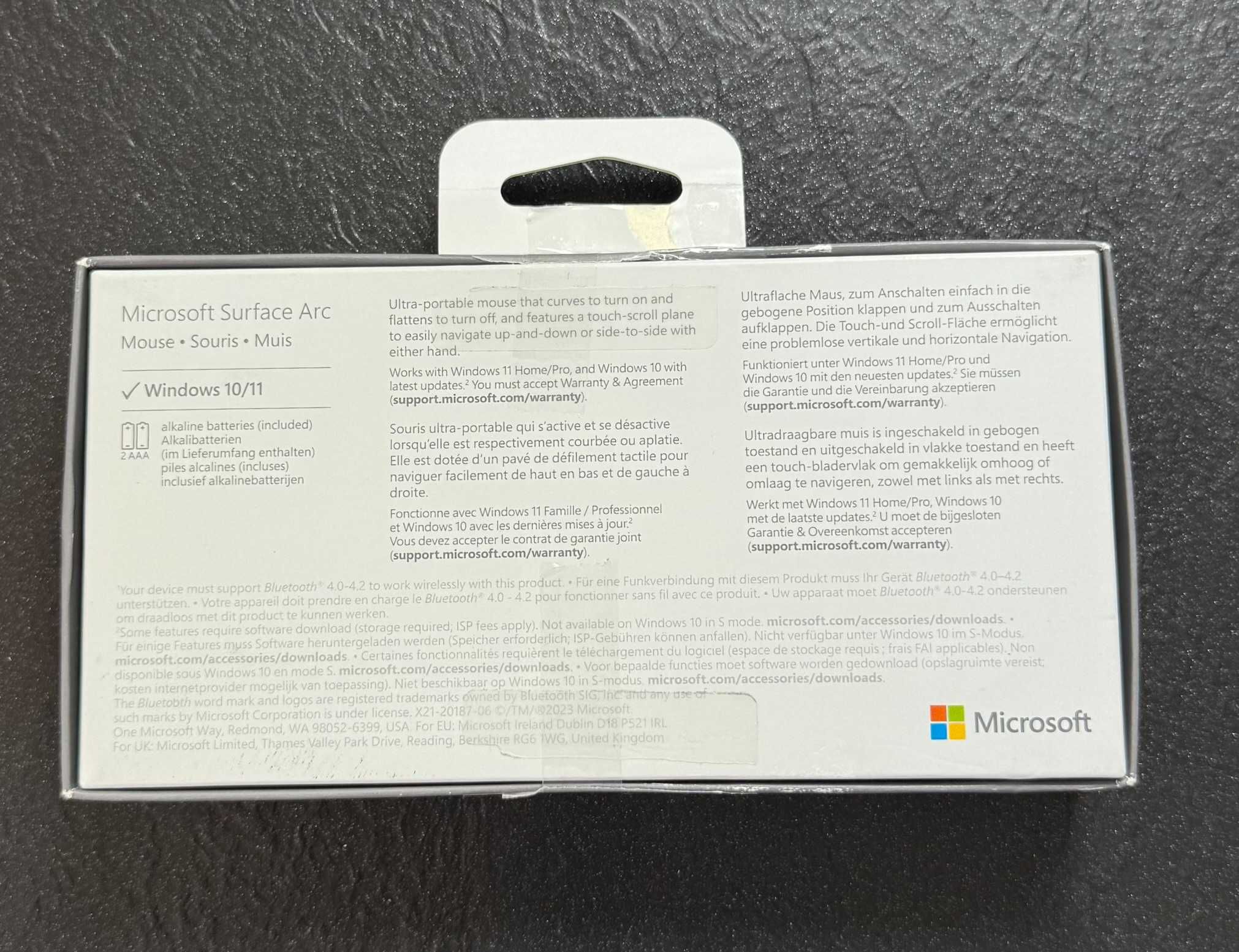 Microsoft Surface Arc Mouse myszka optyczna Bluetooth Oburęczny