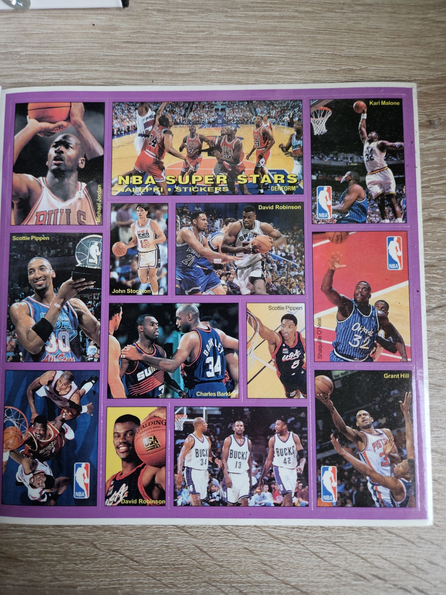Naklejki 3 szt. Derform NBA super stars Jordan kolekcje koszykówka