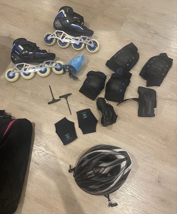 Rolki Powerslade do jazdy szybkiej rozm.41 , torba, kask, alcesoroa