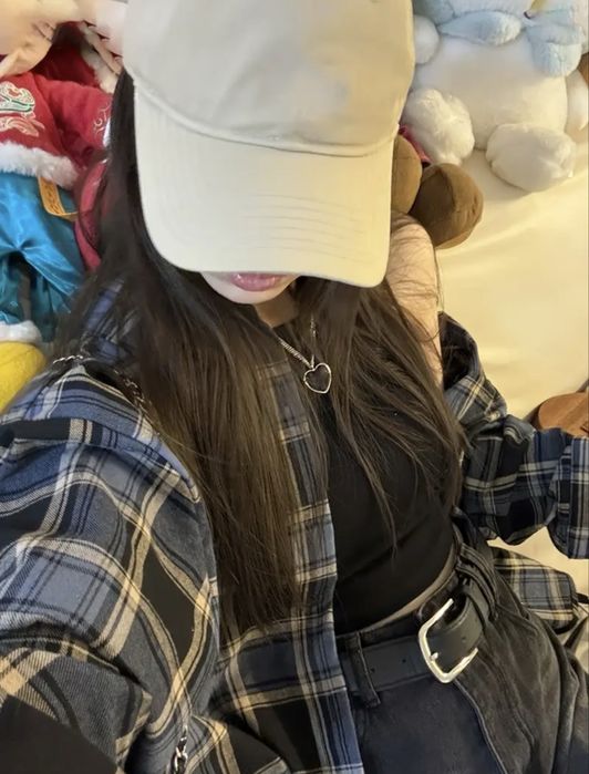 Картата сорочка синя