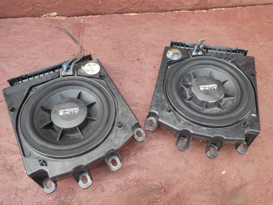 BMW E60LCI / E61LCI / E60 / E61 ORYGINALNE GŁOŚNIKI NISKOTONOWE ( BASSOWE ) Z FIRMY AUDIO SYSTEM O NR. 65 13 6 919 353 / 65 13 6 919 354 OEM SPRAWNE W 100%