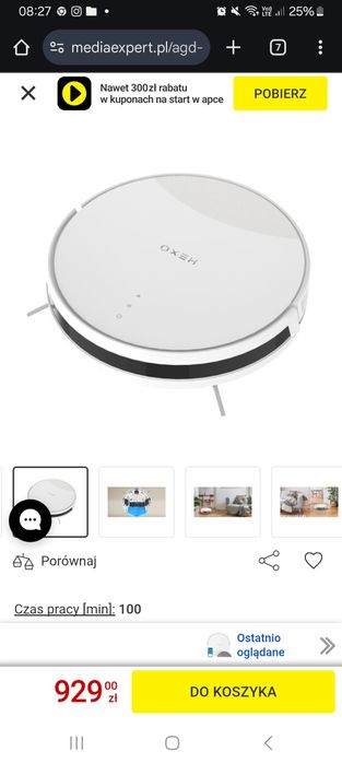 HEXO Duo Robot sprzątający