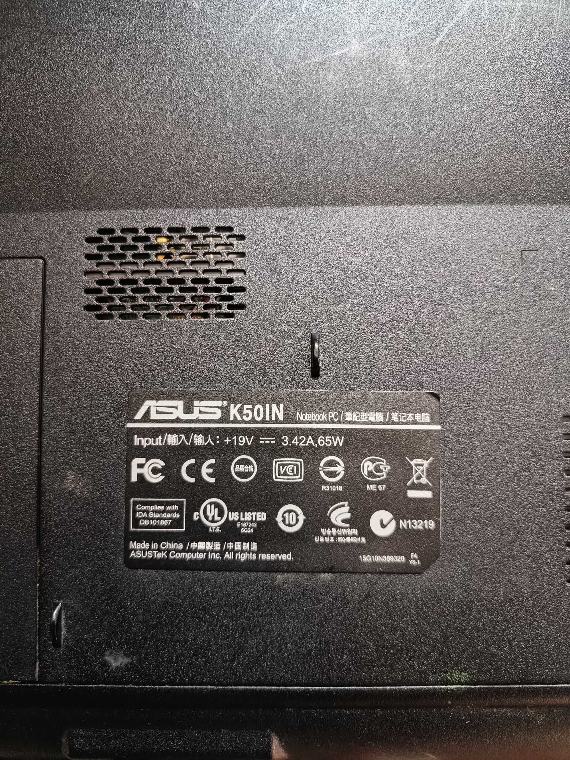 Ноутбук Ноутбук ASUS K50IN altec srs