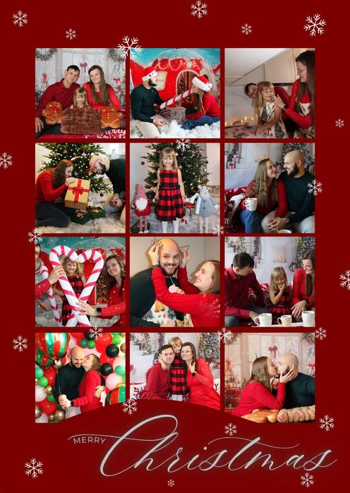 Sesja świąteczna cena 180 zł/10 zdjęć/8 scenek