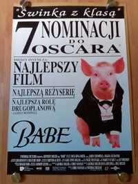 Plakaty filmowe BABE, ŚWINKA Z KLASĄ Oryginał z 1996 roku.