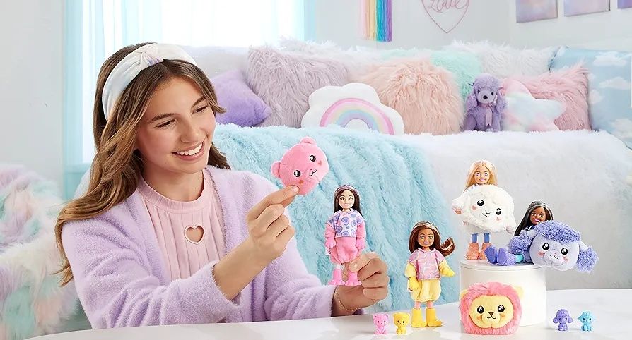 Оригінал! Barbie Cutie Reveal Doll & Accessories mini, Барбі, Барби