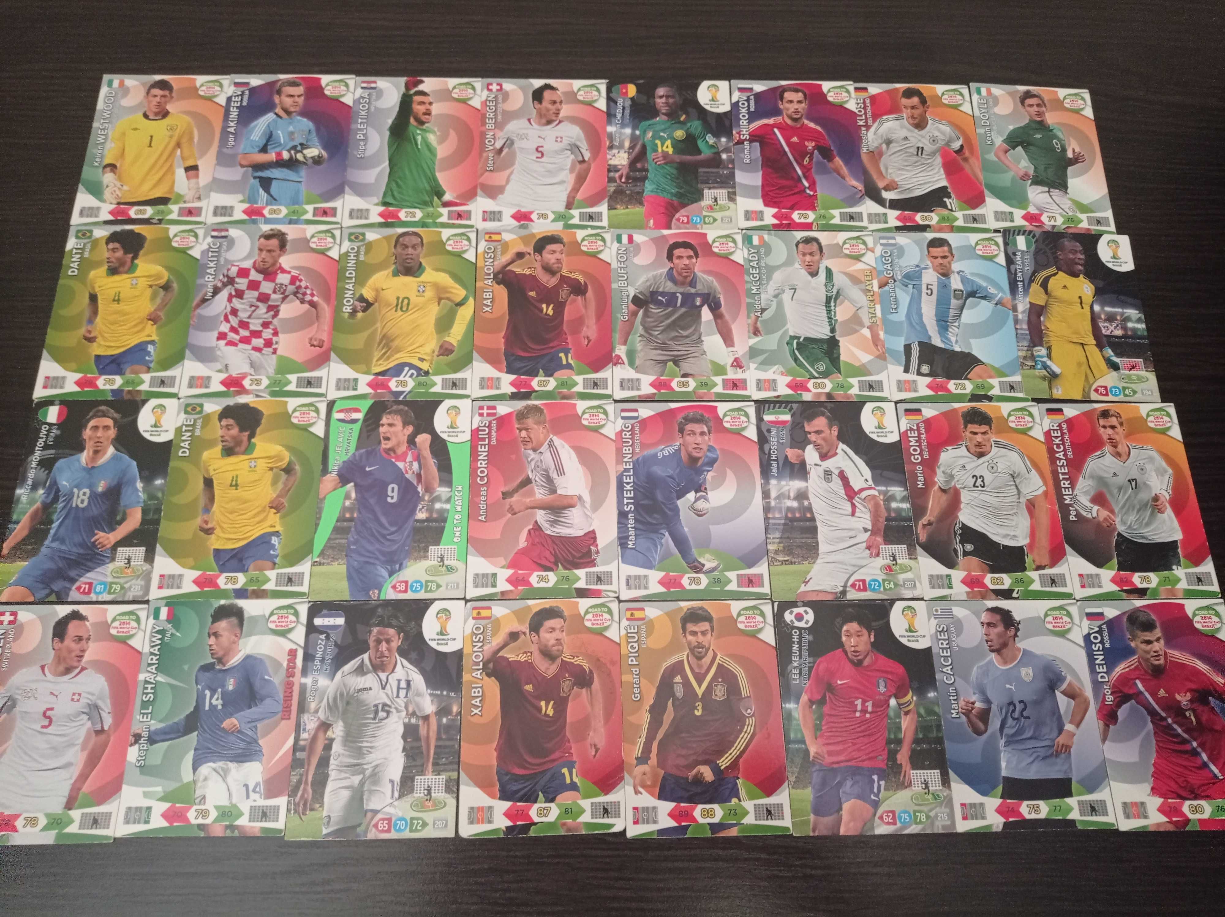 Большая коллекция футбольных карточек Panini 2009-2014