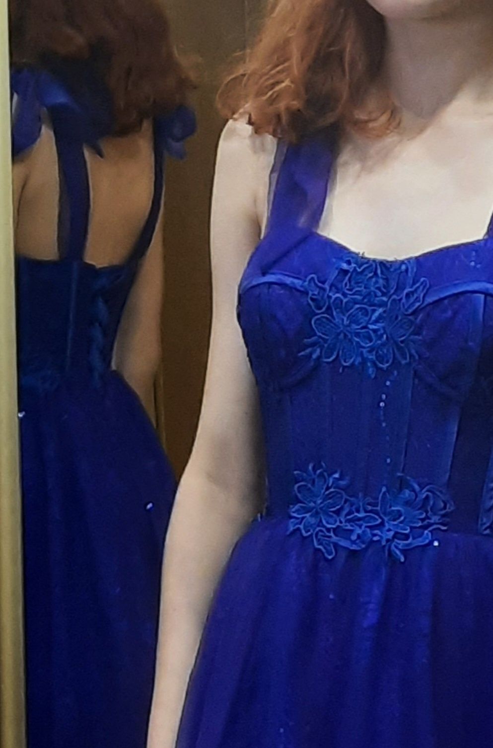 Випускна/вечірня сукня з корсетом | Платье вечернее/выпускное синее