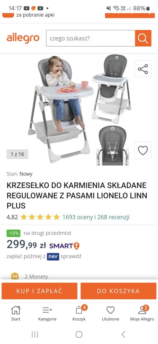 Krzesełko do karmienia