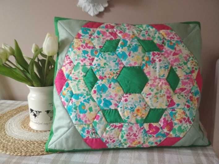 Poszewka na poduszkę - patchwork