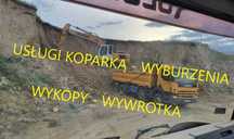 Wyburzenia Usługi koparką gąsienicową i kołową Wykopy Roboty ziemne