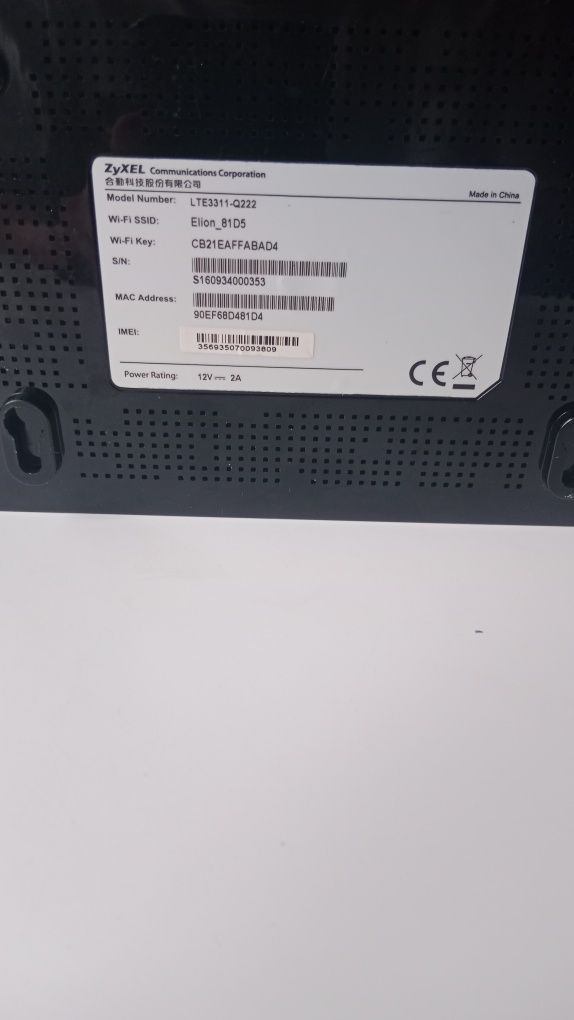 Router Zyxel LTE3311-Q222