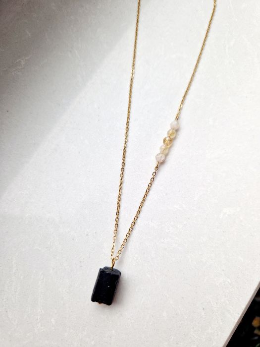 Naszyjnik turmalin I cytryn