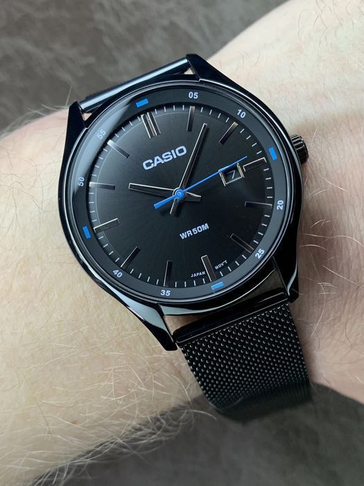 Годинник чоловічий Casio MTP-E710MB-1A Оригінал Гарантія Часы мужские