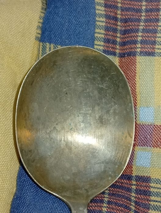 Colher Antiga Rustless Nikel Silver made on Sheffield