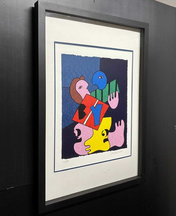 Serigrafia sobre papel autoria de José de Guimarães