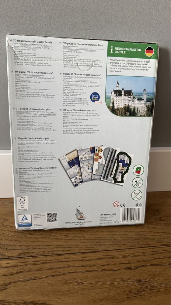 Puzzle 3D Playtive Zamek Neuschwanstein