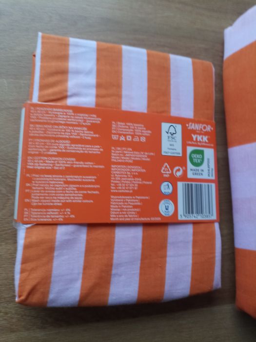 Pościel 5 elementów bawełna 100% Smukee komplet pościeli w pasy