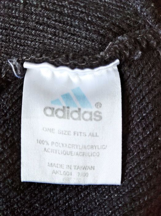 czapka zimowa popielata adidas ladny stan duzo zdjec