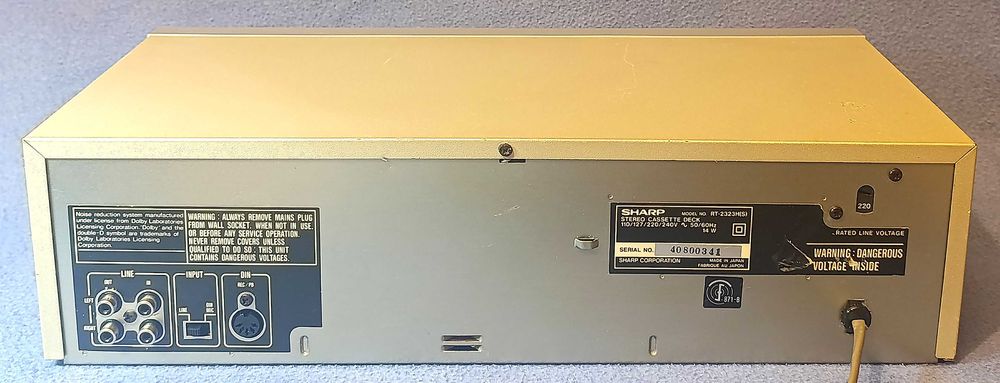 Кассетная дека SHARP RT-2323H(S)