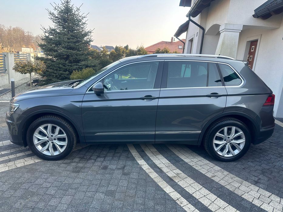 VW Tiguan 2.0 TDI Highline 150 KM DSG –2019 – Salon PL – Bezwypadkowy