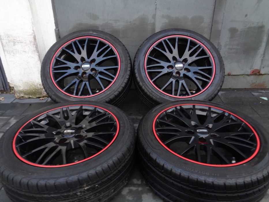 Czarne alufelgi CMS C8 17 cali 5x112 VW Audi Seat Skoda Mercedes BMW