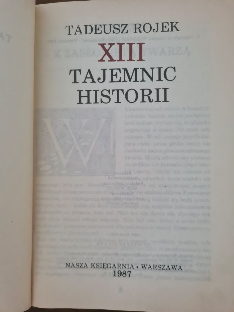 XIII tajemnic historii - Tadeusz Rojek