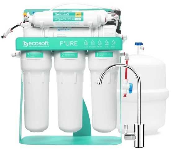 Фільтр зворотного осмосу Ecosoft P’URE AquaCalcium Mint з помпою
