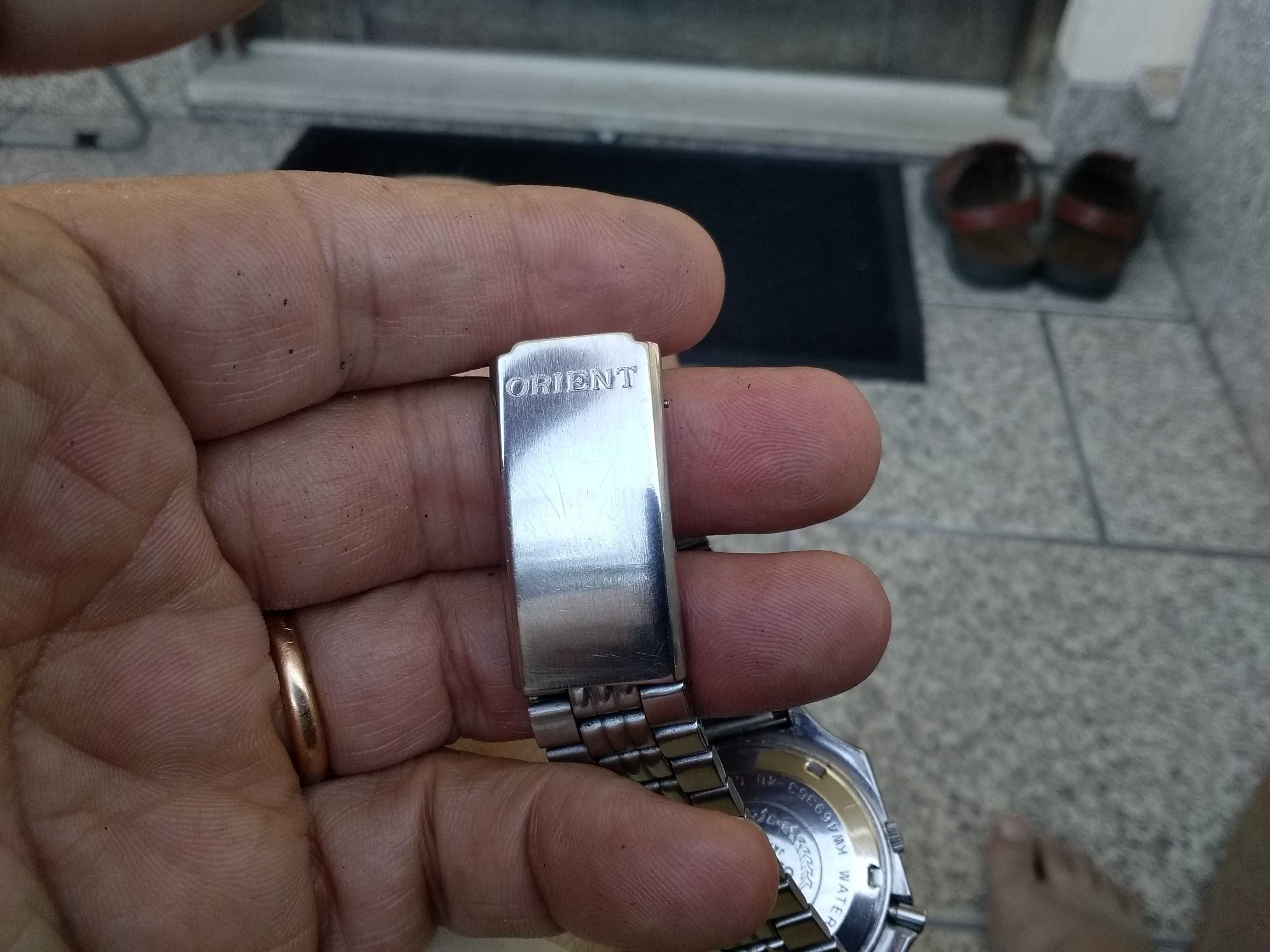 Relogio Orient Crystal Automático 21 Jewels quadrado