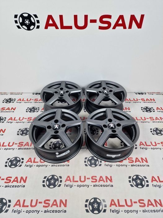 NOWE alufelgi PEUGEOT 15" 4x108 208 [U] -Grafit