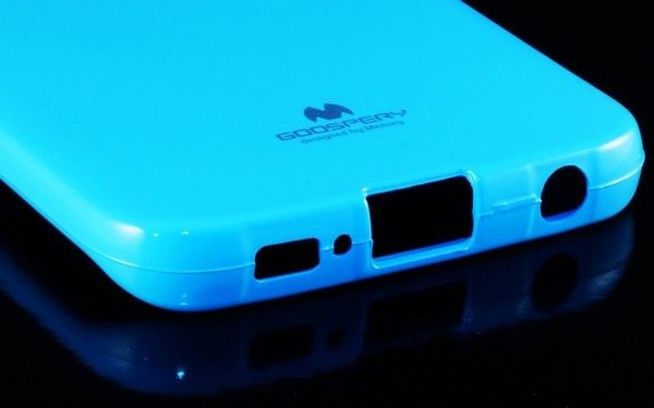 Mercury Jelly Case Samsung Galaxy S6 Edge Light Blue