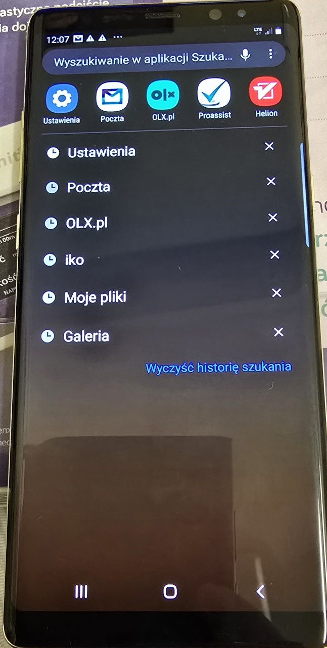 Samsung Galaxy Note 8 plus stacja DEX.