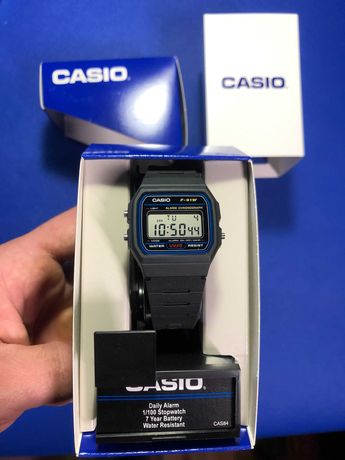 НОВИЙ годинник Casio F-91W, ОРИГIНАЛ, 7 рокiв батарея,made in Thailand
