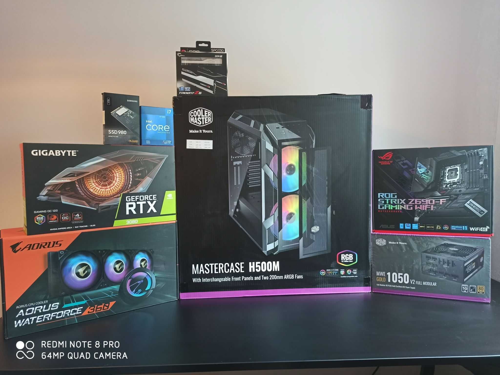 Cooler Master rtx3080 i7, 12700KF, 32gb ddr5, 1TB SSD PCIe Gwarancja