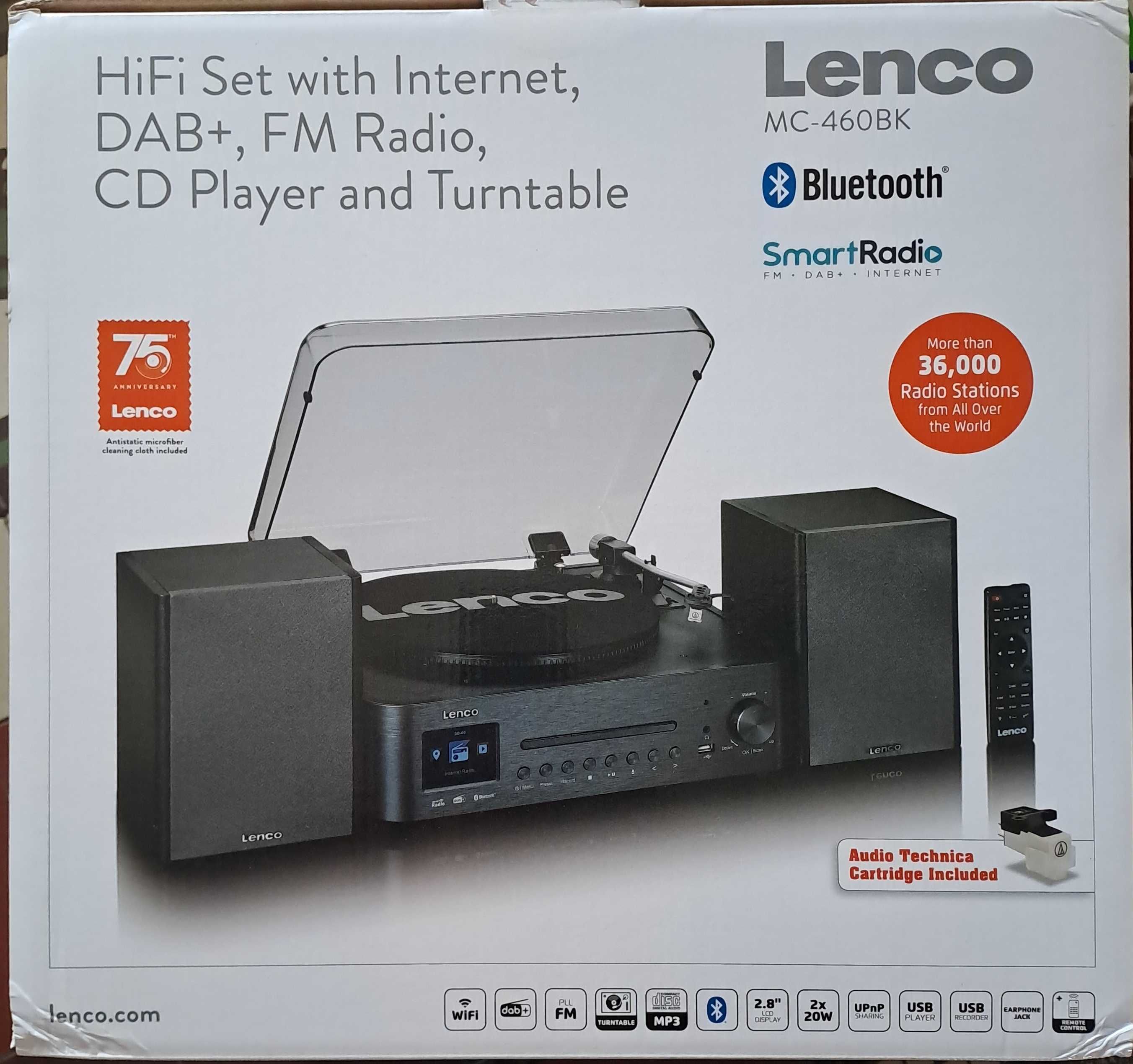 Radio internetowe Lenco MC-460 BK