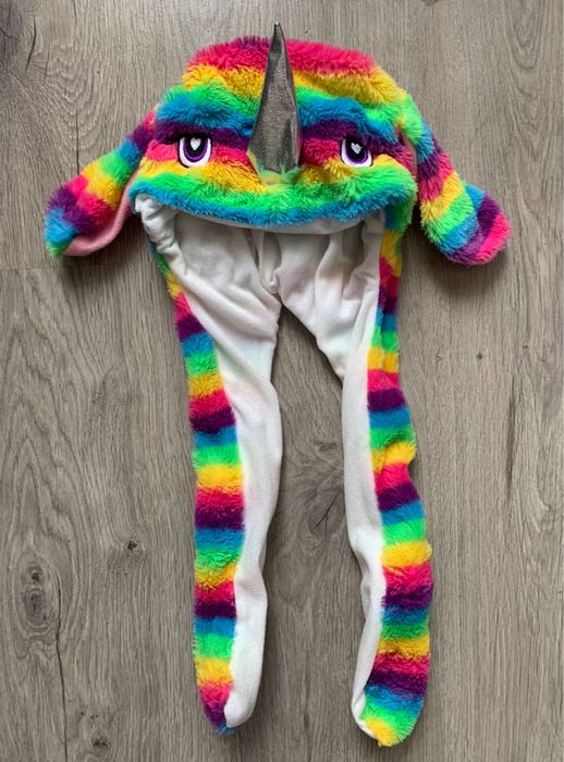 Шапка единорог, уши двигаются