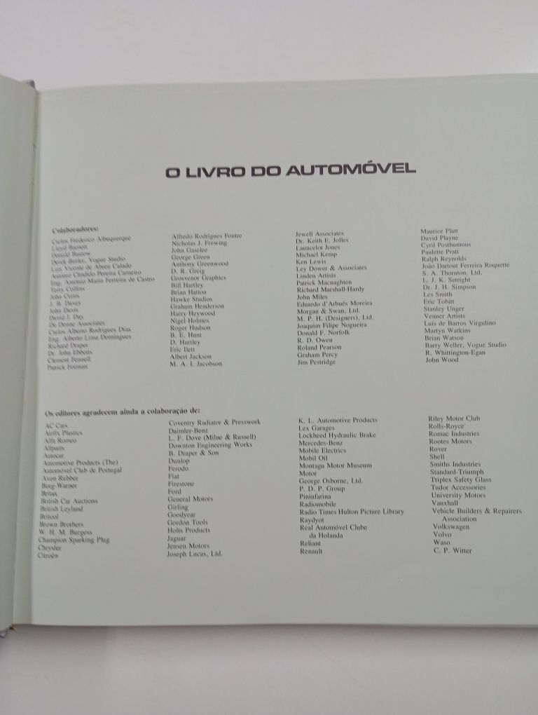 O livro do automóvel