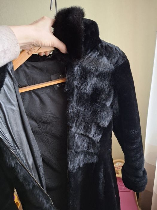 Шуба з мутона та норки Mykonos, мутон, норкова