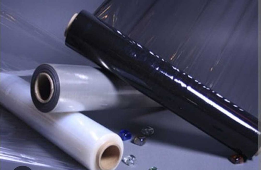 Стрейч плівка чорна прозора