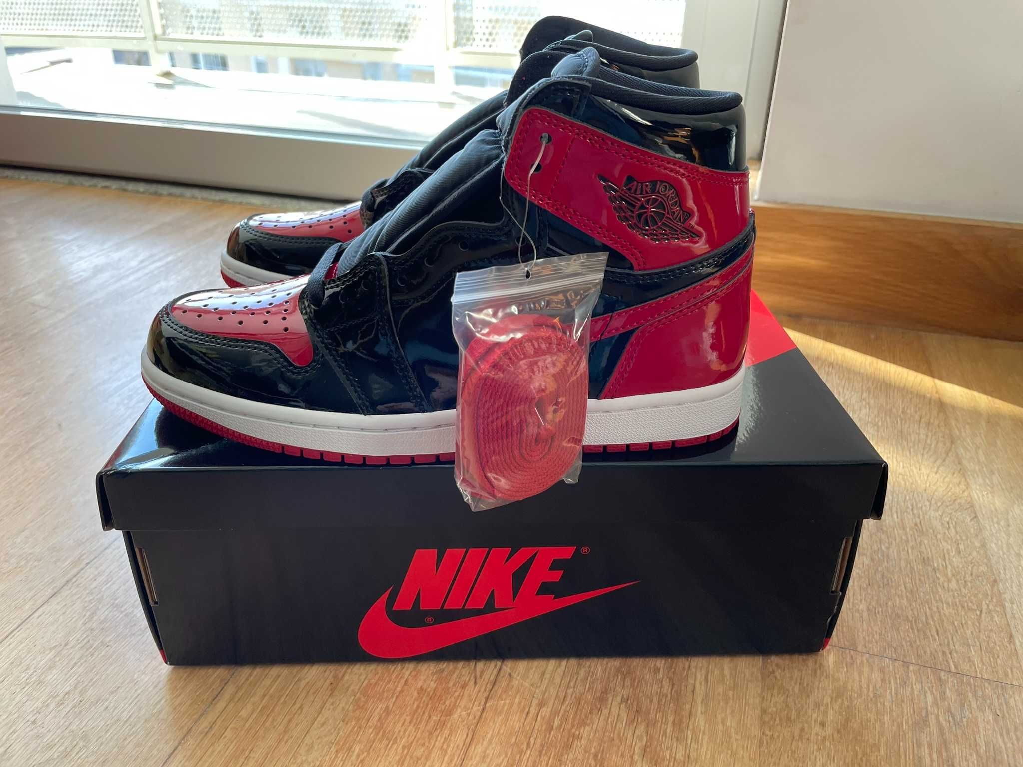 Air Jordan 1 Patent Bred 40.5 US7.5