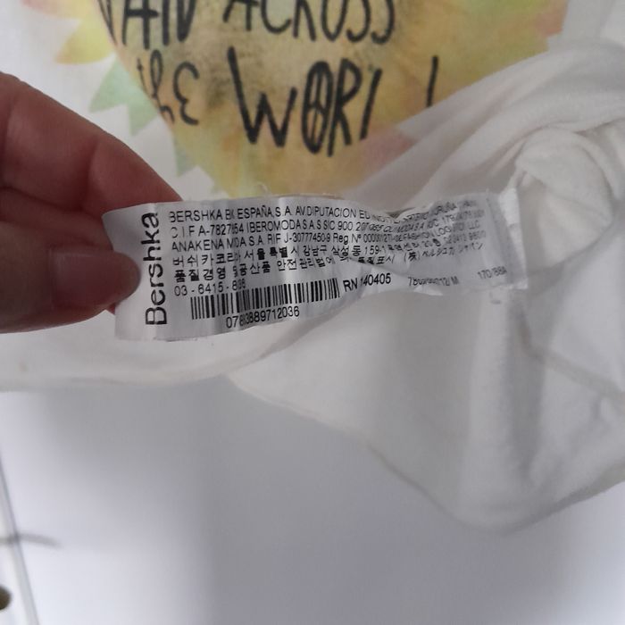 T-Shirt Bershka branca