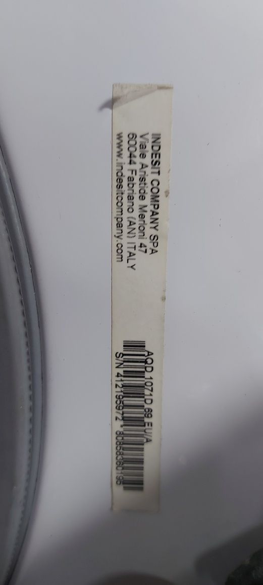 Пральна машина з сушкою Ariston AQD107D 69