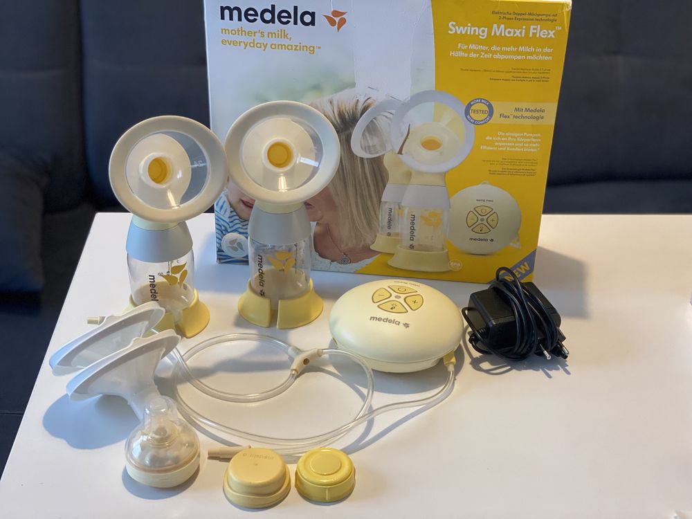 Medela Maxi Swing Flex podwójny laktator + gratis smoczek Calma!