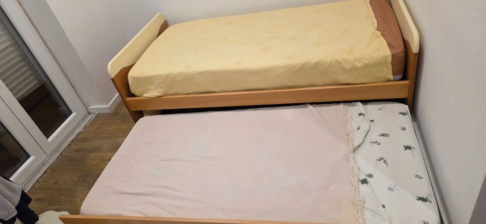 Cama madeira c/ gavetão 90x200